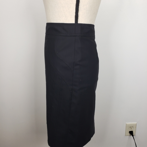 NetWork Black Wool Blend Pencil Skirt 38 - Picture 9 of 15